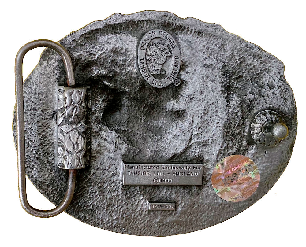 Horses Ploughing Field Belt Buckle